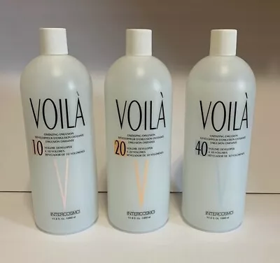 Intercosmo VOILA Oxidizing Emulsion Developer 33.8 Oz  ( YOU CHOOSE ) • $25.64