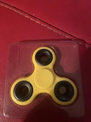 FIDGET SPINNER Yellow SPINNERS Hand Finger EDC Focus Stress Reliever Toys Games • £2.95