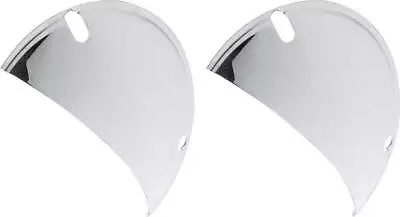 Custom Chrome Half Moon Shield For 5-3/4  Headlight Pair Hotrod RatRod Car Truck • $16.32