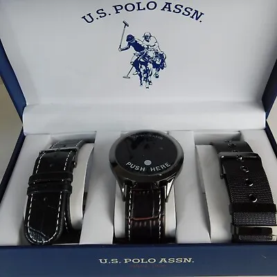 U.S. POLO ASSN. Multi Straps Quartz Digital Men's Watch New Battery • $18.99