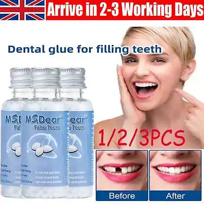 Resin Temporary Tooth Repair Kit Fix Broken False Teeth Fill Gaps Dental Denture • £5.75