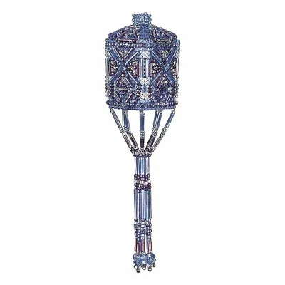 Sapphire Tassel Beaded Cross Stitched Ornament Kit Mill Hill 2001 • $12.99