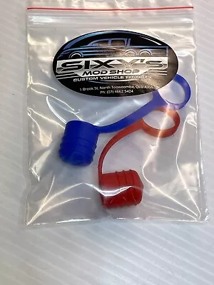 Silcone Dust Caps For Taps & Hose Joiners Caravans Campers - Red & Blue • $8.50