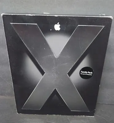 Mac OS X Tiger 10.4 Apple Macintosh Operating System Software OSX Big Box 2005 • $120