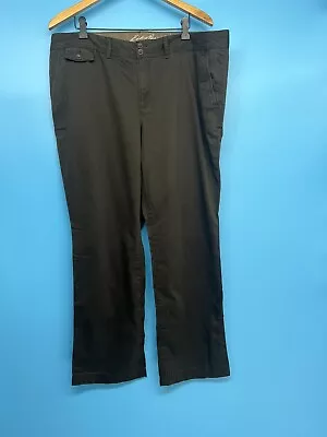 New Eddie Bauer Women’s Brown Specially Dyed Mercer Straight Pants Size: 16 P • $12.90