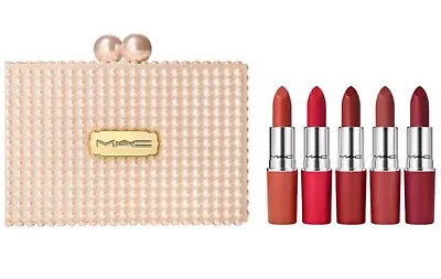 M A C - 5 Piece Full Size Matte Lipstick Gift Set In Presentation Case— RRP £100 • £70