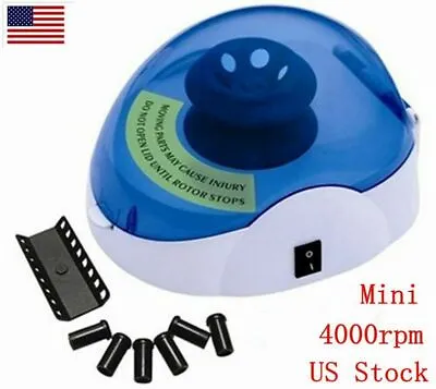 4000rpm Professional Microcentrifuge Mini Medical Laboratory Centrifuge • $43.59