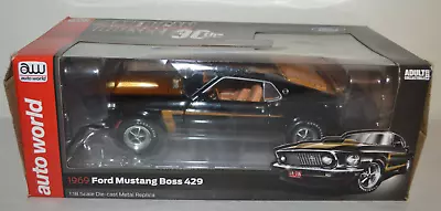 1:18 Auto World 1969 Ford Mustang Boss 429 • $90