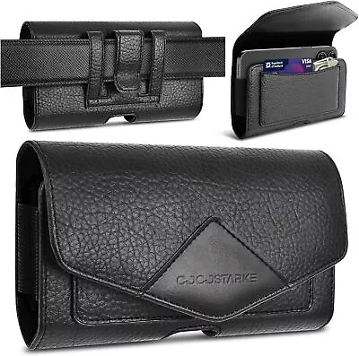 Horizontal Cell Phone Holster Pouch Wallet Case With Belt Clip For Phone Samsung • $7.55