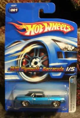 Hot Wheels 2005 Mopar Madness 1970 Plymouth Barracuda Blue Paint 1:64 Scale *new • $2.99