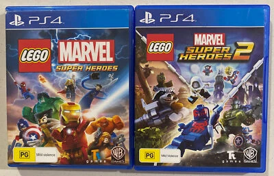 $29.95 • Buy LEGO Marvel Super Heroes & LEGO Marvel Super Heroes 2 ( PS4 Games )