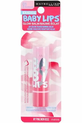 Maybelline Baby Lips Glow Lip Balm 01 MY PINK New • $8.48