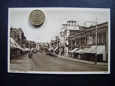 Harrow Station Road Middlesex London Postcard • £2.95