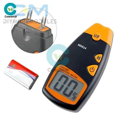 Wood Moisture Meter Hygrometer Timber Damp Detector Digital Wood Humidity Tester • $22.99