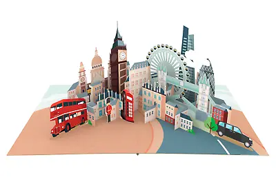 London Skyline Pop-Up Card Handcrafted 3D Greeting Card Birthday Card • £5.99