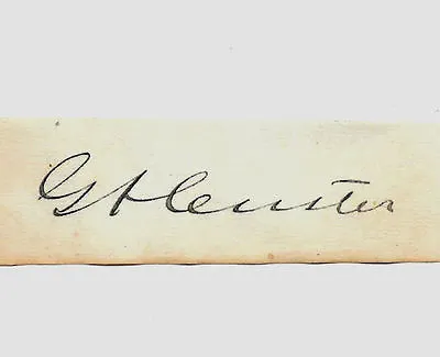 George Armstrong Custer Autograph Reprint On Original Period 1860s Paper  • $5