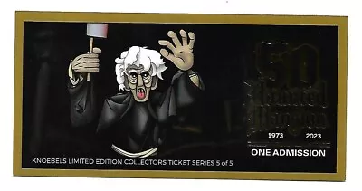 Knoebels 50th Anniversary Limited Edition Haunted Mansion Ticket 5 Of 5 • $11.95