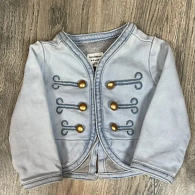 Baby Gap 1969 Denim Band Adam Ant Gold Buttons Jacket Age (0-6) Euc • $24