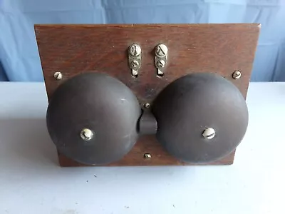 Vintage Electric Ships Bell Wood Case 2 Bell • $75