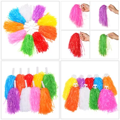 Supplies Dance Party Decorator Cheerleader Pompoms Cheerleading Cheering Ball • £3.89