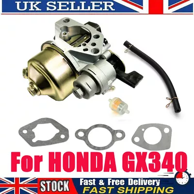 UK Carburettor For Honda GX390 GX340 Engines 11HP/13HP Carburetor Carb+Gasket • £10.29