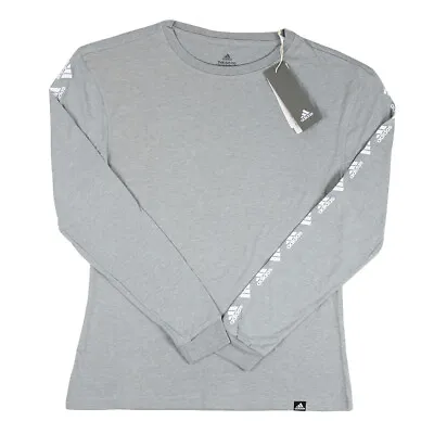 Adidas Men's Bos Repeat Long Sleeve T-Shirt Gray CX5074 • $19.99