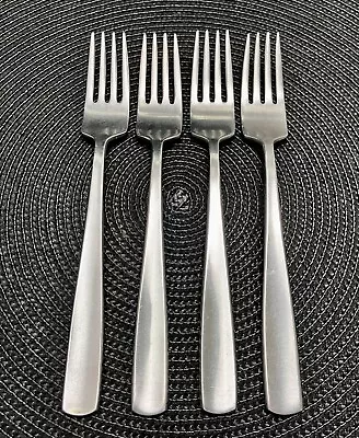 Gense FACETTE 18/8 Stainless Satin 7 3/8” Dinner Forks SWEDEN 4 Pcs. Flatware • $34.95