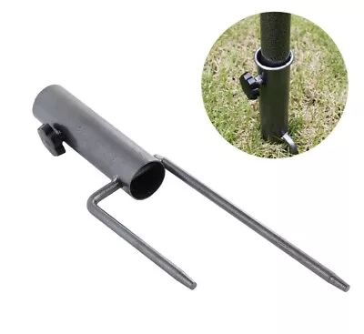 Portable Patio Umbrella Base Stand Metal Heavy Duty Holder Outdoor Yard Beach • $12.75