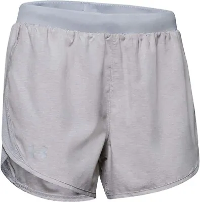 Under Armour Women's Fly By 2.0 Running Shorts Gray Size S Super-breathable • $12.99