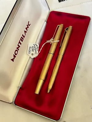 Vintage Montblanc Gold Plated 1246 FP & 1846 BP Set- Mint • $579