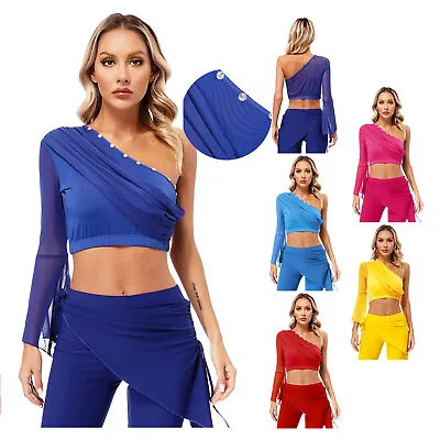 Womens Cardigan Clubwear Belly Dance Samba Crop Top Cropped Costume Party Lain • £7.72
