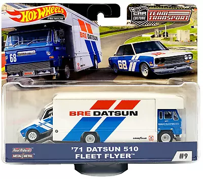 Hot Wheels Team Transport Bre '71 Datsun 510 Fleet #9 • $43.90