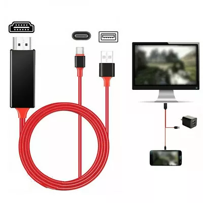 £9.58 • Buy USB 3.1 Type C To HDMI TV HDTV Video With Charging Cable Adapter For Samsung S8