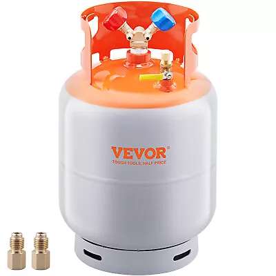 VEVOR Refrigerant Recovery Reclaim 30 LBS Cylinder Tank 400 PSI Liquid Y Valve • $64.99