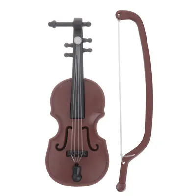  Child Tiny Violin Miniature Musical Toy Hanging Christmas Decor • £6.19