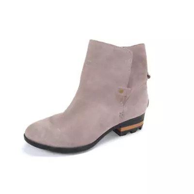 Sorel Farah Short Bootie Suede Gray Taupe Womens Shoes Ankle Boots Sz Us 9 • $34.99