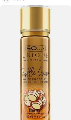 3 X So.? Unique TRUFFLE CREAM Body Mist 150ml 3 PACK Any 3 • £15.99