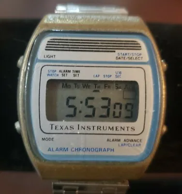 Vintage Texas Instruments Digital Watch PARTS OR REPAIR • $30