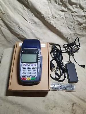 VeriFone Vx570 EMV Dial & Ethernet Terminal W/ Smart Chip Reader & 8 Rolls Paper • $40