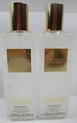 *NEW 2 Victoria's Secret HEAVENLY Shimmer Body Mist Fragrance Spritz 8.4 Oz Ea • $19.99