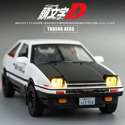 1/24 AE86 Initial D Corolla Trueno Alloy Diecast Car Model Supercar With Sound A • $46.99