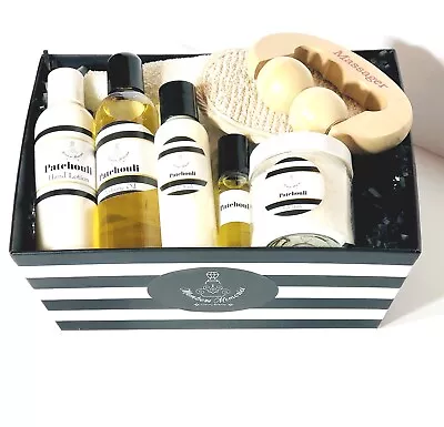 Patchouli (Type) Unisex Fragrance Luxury Spa Gift Basket In A At Home Spa • $52.99