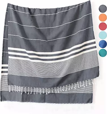 Turkish Beach Towel 39X71In Extra Large Quick Dry Towel Cotton Oversized Turkis • $12.67