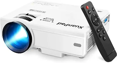 XuanPad Mini Projector FHD 1080P Portable Multimedia Video Projector 55000 Hours • £43.99