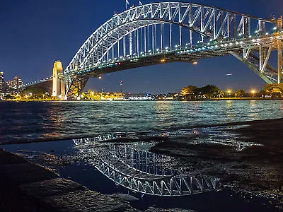  PRINT POSTER Sydney Bridge Photo Harbour  Photo  Australia Fits A0 Glass Frame • $68.50