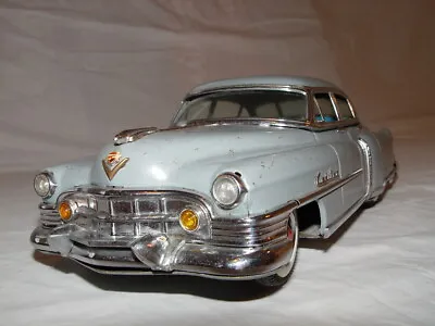 MARUSAN By Kosuge 13  Tinplate...1950 Cadillac Gray Friction Car • $1295