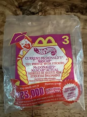 McDonalds Happy Meal Toy 1999 Hot Wheels Current McDonald’s NASCAR #3 • $10.49