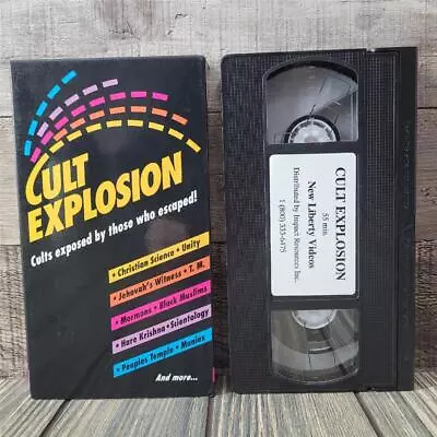 Satanic Panic VHS  Cult Explosion  1980s Charles Manson Occult Devil Worship EUC • $34.95