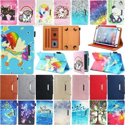 Universal Magnetic Leather Case Cover For 7'' 8'' 9.7  10.1  10.5 Android Tablet • $10.16