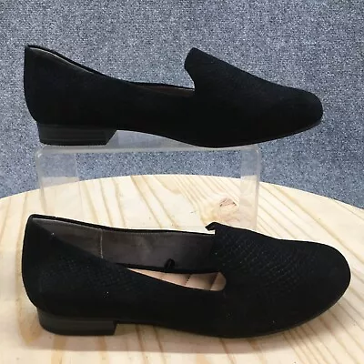 Me Too Shoes Womens 6.5 M Yazi Loafer Flats Black Comfort Slip On Low Top • $37.99